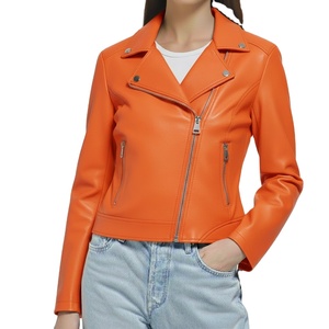 Veste zippée en cuir véritable tricoté écologique de haute qualité pour femmes et hommes, coupe ajustée, luxe premium, imperméable et réversible - Product Image 4