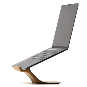 Wooden Laptop Stand Bamboo Computer Riser Ergonomic Tabletop <b>Desk</b> Holder for <b>Office</b> Home - Product Image 2