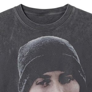 New High Sales Women's Custom Printed Logo Oversized Acid Washed Tees Soft Lightweight Summer T-Shirts <b>Bulk</b> Drop Shoulder Sleeve - Product Image 5