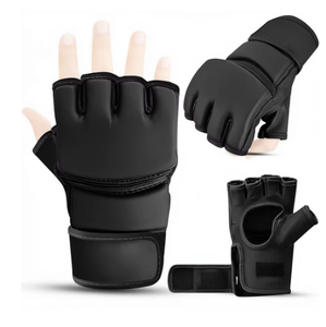 Custom 8OZ PU MMA <b>Boxing</b> <b>Gloves</b> Hook Loop Closure for Wrist Support for Unisex Heavy <b>Bag</b> Punching Training Sparring - Product Image 3