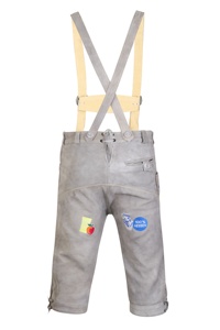 NUEVO HOMBRE BAVARIAN LEDERHOSEN BROWN OKTOBERFEST TRACHTEN KNIEBUND LEDERHOSEN - Product Image 4