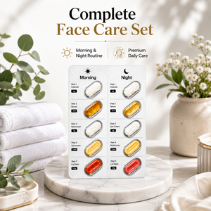 Kit de Cuidado Facial OEM de 5 Pasos: Cápsulas con Limpiador, Sérum, Hidratante, Protector Solar, Crema para Ojos y Bálsamo Labial para Todo Tipo de Piel - Product Image 3