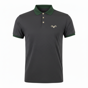 Chemises polo en coton piqué de couleur unie de haute qualité, sur mesure, OEM, ODM, chemise polo formelle à manches courtes - Product Image 1