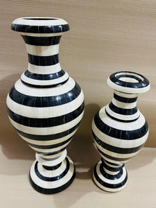 Vase à fleurs en os incrusté, design personnalisé, mariage en bord de mer, éco-responsable, pour intérieur/extérieur, décoration de jardin, jardinières - Product Image 5