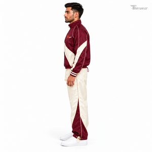 Ropa de calle personalizada para hombre, chándal cortavientos con cremallera frontal, bloque de Color, adornos elásticos, chándal cortavientos de nailon 100% para hombre - Product Image 3