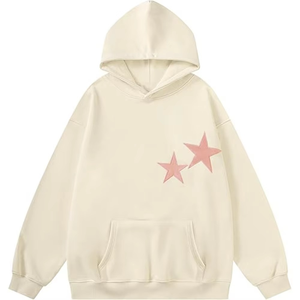 Sweat-shirts à capuche personnalisés imprimés étoiles pour femmes et hommes, mode streetwear printemps automne, manches longues, coupe ample, pulls décontractés - Product Image 6