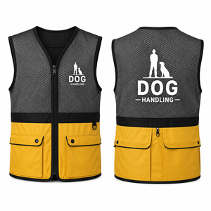 Chaleco de Entrenamiento para Perros, Transpirable, Ecológico, de Tela de Lana, Cierre de Botones, Doble Botonadura, Estilo Vintage, Personalizado para Entrenadores de Perros - Product Image 1