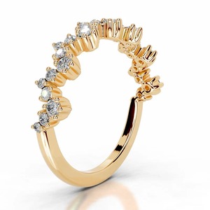 Anillo de Boda con Diamante Cultivado en Laboratorio, Corte Redondo, Certificado IGI, Marca Prismara - Product Image 2