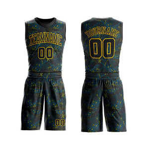 Uniforme de Baloncesto Personalizado para Equipos, Diseño Personalizado, Venta al por Mayor, Buena Calidad, Secado Rápido, Uniforme de Baloncesto 100% Poliéster - Product Image 2