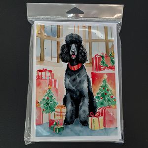 Lunatique A7 Taille 5x7 Cartes Vierge Paquet de 8 Cartes de Voeux de Noël avec Enveloppes avec Design Caniche - Product Image 3