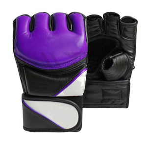 Guantes de MMA de medio dedo a precio mayorista, guantes de boxeo personalizados de cuero de vaca dorado, guantes de MMA personalizados en venta - Product Image 3