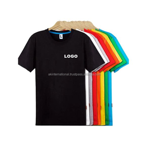 เสื้อยืดคอตตอน100% ใส่ได้ทั้งชายและหญิง,เสื้อยืดไซส์ใหญ่แบบเรียบโลโก้ออกแบบเองได้ - Product Image 5