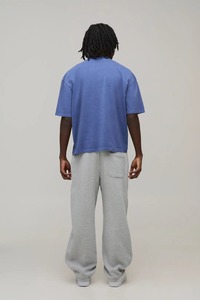 T-shirt ample en coton pour homme, coupe boxy, épaules tombantes, style streetwear décontracté, lourd, pour l'été et le quotidien - Product Image 3