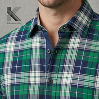 Tela de Sarga 100% Algodón con Estampado a Cuadros Teñidos con Hilo, Nueva Moda Directo de Fábrica, para Camisas y Faldas de Niños, Estilo Franela