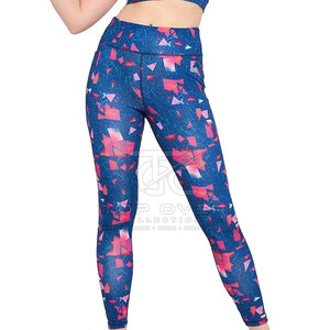 Leggings de Cintura Elástica Tejidos al por Mayor de Alta Calidad para Mujer, Transpirables, Ecológicos, de Secado Rápido, Sin Costuras, Último Diseño en Oferta - Product Image 2