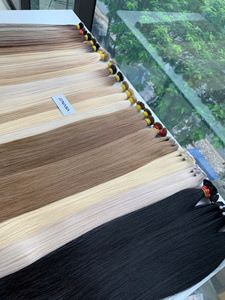 Cheveux humains vierges de qualité supérieure, tendance, de type Nasa Hair, vietnamiens, de Hanoï, en vrac, décolorés, doublement étirés, 100g, sans nœuds, couleurs naturelles - Product Image 6