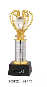 •Diamond crystal <b>trophy</b> crafted with precision and elegance. - Product Image 4