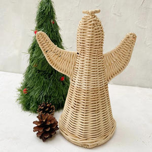 Figura colgante de árbol de Navidad de la mejor calidad, diseño único, figura de Ángel de ratán, decoración - Product Image 4