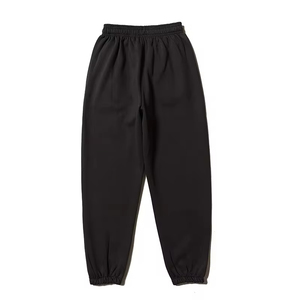 Custom Wholesale 100% Cotton Fabric Fleece <b>Jogger</b> Custom Print Fleece Sweatsuits Men Sweatpants Stacked Pants <b>Cheap</b> Price - Product Image 1