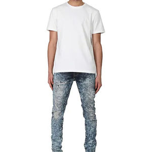 Jeans de Mezclilla para Hombre, Estilo Urbano, Cintura Alta, Corte Recto, 100% Algodón, Transpirables, Ecológicos, Lavados, a Precio Económico - Product Image 2