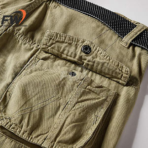 Pantalones Cortos Cargo para Hombre 2026, Nuevos, de Alta Gama, de Cuero Sólido con Pelo de Vaca, Color Negro, Transpirables, de Secado Rápido, Calidad Premium, con Bolsillos y Botones - Product Image 6