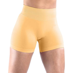 Shorts de yoga rehausseurs de fessiers taille haute sans couture, effet ventre plat, en tissu extensible doux pour l'entraînement et la gym - Product Image 3