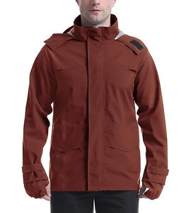 Chaqueta Impermeable de Primera Calidad con Botones a Presión Resistentes, Cintura Ajustable con Cordón y Logotipo Personalizado - Product Image 1