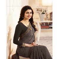 Sari indien pour femmes, prix bas, vente en gros, Surat, tendance, design fantaisie, vêtements de fête, georgette, imprimé numérique