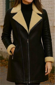 Chaqueta de Cuero de Alta Calidad para Hombre, Cuello Alto, Logotipo Frontal, Ropa de Invierno, Forro de Nailon/Cotton Transpirable y Térmico - Product Image 5