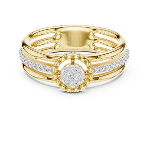 Anillo de Oro Rosa de 14K con Diamante Cultivado en Laboratorio para Mujer |   Ropa de Fiesta |   Diamante Cultivado Nuevo - Product Image 3