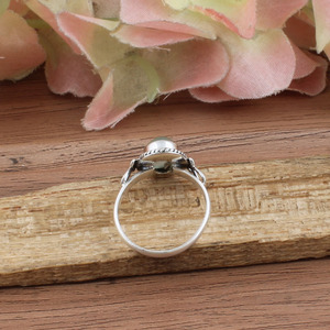 Bague en pierre de lune blanche naturelle en gros, argent sterling 925, classique, artisanale, pierres précieuses, bagues de mariage pour femmes, pierre de naissance de juin - Product Image 5