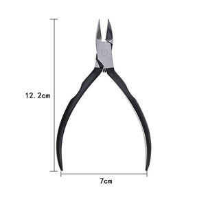 Cortauñas de Acero Inoxidable Negro de Diseño Superior 2026, Personalizado para Arte de Uñas, Eliminador de Cutículas y Piel Muerta, Cortador de Bordes - Product Image 6