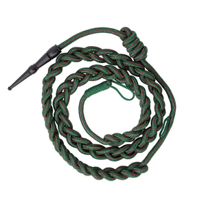 Aiguillette personnalisée en mylar doré tressé avec embouts métalliques pour accessoires de cérémonie - Product Image 2