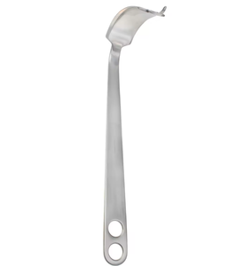 Retractor óseo de cadera tipo palanca curvo de 300 mm (11.34 pulgadas) con punta roma, ancho de mandíbula de 6.2 mm y ancho de mandíbula interna de 28 mm, tipo Hohmann, en venta - Product Image 4