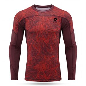 Customize Your Own Logo Sublimated Full Sleeve Rash Guard MMA Rash Guard <b>BJJ</b> Rash Guard, Compression Shirt MMA <b>Rashguard</b> for Men - Product Image 1