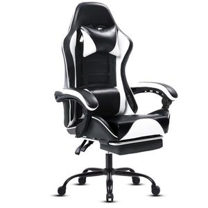 Sedia da Gaming Ergonomica in Pelle PU, Altezza Regolabile, per Adulti, per Casa, Ufficio, Scrivania, Computer e Videogiochi - Product Image 1