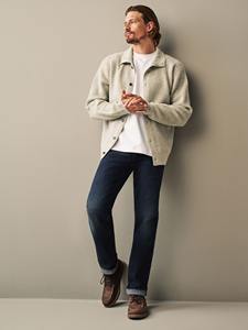 Vaqueros de mezclilla con lavado vintage, textura suave y transpirable, costuras duraderas, estilo elegante y ajuste cómodo para uso diario. - Product Image 2