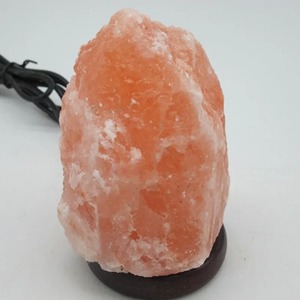 Lampe de chevet en sel de l'Himalaya en gros, alimentée par USB, petite lampe de nuit, lampe de chevet raffinée en pierre, emballée en sachet - Product Image 4