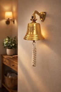 Campana Decorativa Vintage de Aluminio Dorado Titanic 1912, Campana Náutica para Colgar en la Pared, para Hogar, Oficina, Restaurante, Hotel - Product Image 6