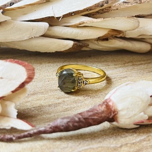 Latest Design Top Choice <b>Moss</b> <b>Agate</b> <b>Ring</b> 18k Gold Plated Boho Brass <b>Ring</b> Statement Vintage Solitaire Wholesale <b>Ring</b> For Women - Product Image 5