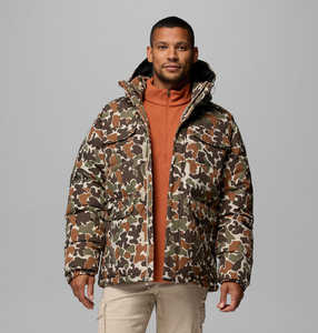 OEM Men’s Premium <b>Camo</b> Printed Puffer Jacket For Winter Custom Wear For Men's Windproof Zipper Closure Side Pockets Men's <b>Coat</b> - Product Image 1