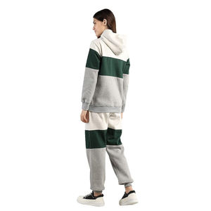 New Arrival Womens Tracksuit Color Block Sweatsuit Soft Knit <b>Zip</b> Set Fashion Tracksuit Lounge Gym Travel Everyday Comfort - Product Image 2
