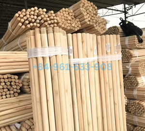 Manche de balai en bois naturel durable avec filetage mexicain/italien, design simple, pour le nettoyage des sols, 120x2.2cm - Marque MIT VIETNAM - Product Image 3