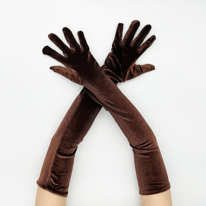 Gants longs d'opéra unisexes sur mesure pour l'hiver, en polyester et élasthanne, anti-boulochage, pour usage quotidien et décontracté - Product Image 3