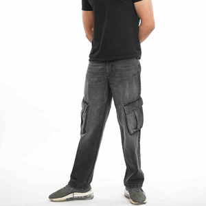 Jeans en coton pour homme sur mesure, 100 % denim, coupe classique, coutures durables pour un usage quotidien et le streetwear - Product Image 5