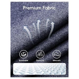 Camiseta de Manga Larga de Algodón Lisa para Hombre, Cuello Redondo Básico Informal, Logotipo Personalizado, Marca Privada, OEM, ODM, Venta al Por Mayor - Product Image 5