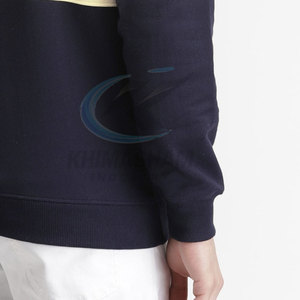 Wholesale Custom Logo Solid Winter Casual Cotton Blended Fleece Regular Fit Crew Neck <b>Pullover</b> <b>Men</b> Sweatshirt - Product Image 6