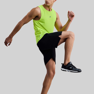 Solid Color Breathable Tank Top Custom Logo Ribbed Vests Knitted Fitness Gym Stringer <b>Singlet</b> <b>for</b> <b>Men</b> training workout session - Product Image 2
