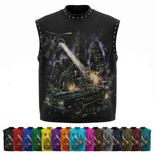 Men Vintage Style Comfortable Sleeveless Tank Top Streetwear Custom Print Casual Summer Gym Vest Fashionable Plus Size Shirts - Product Image 1
