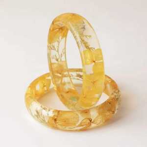Bracelets en résine faits à la main modernes pour femmes, colorés, brillants, imperméables, légers, bijoux tendance - Product Image 2